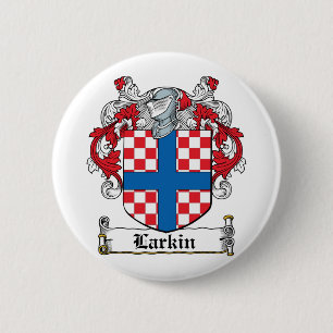 Larkin Family Crest 6 Cm Round Badge