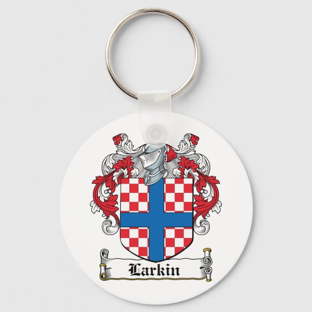 Larkin Family Crest Key Ring (Front)