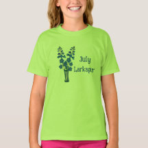Larkspur Delphinium Watercolor Art July Birthday