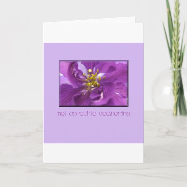 larkspur sympathy card dutch (Front)