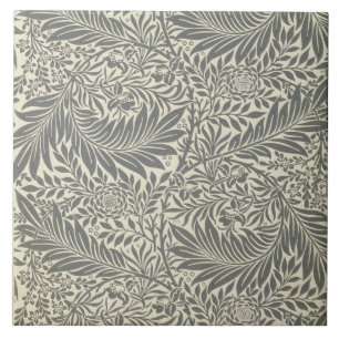 Larkspur, wallpaper design, 1872 tile