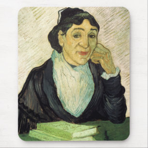 L'Arlesienne (Madame Ginoux) by Vincent van Gogh Mouse Mat
