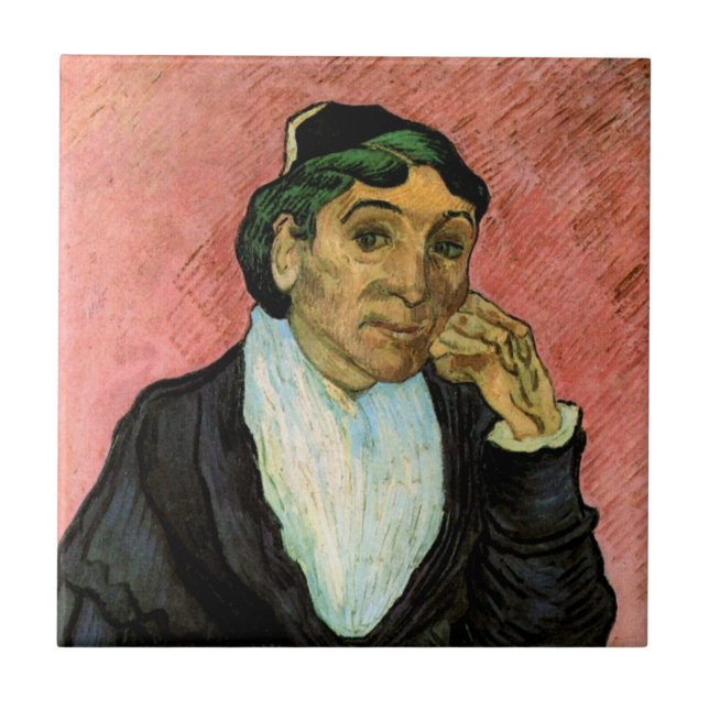 L'Arlesienne (Madame Ginoux) by Vincent van Gogh Tile (Front)