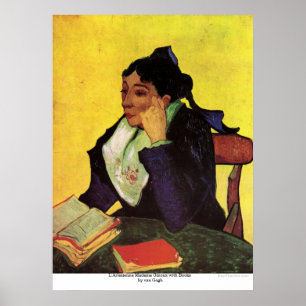 L'Arlesienne Madame Ginoux with Books by van Gogh Poster