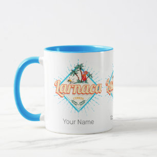 Larnaca Cyprus Retro Cocktail Vintage Sunset Mug