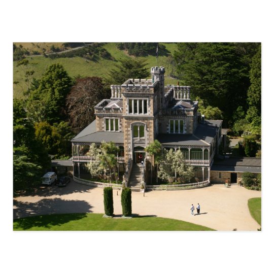 Larnach Castle, Dunedin, New Zealand - aerial Postcard