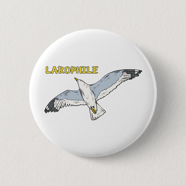 Larophile 6 Cm Round Badge (Front)