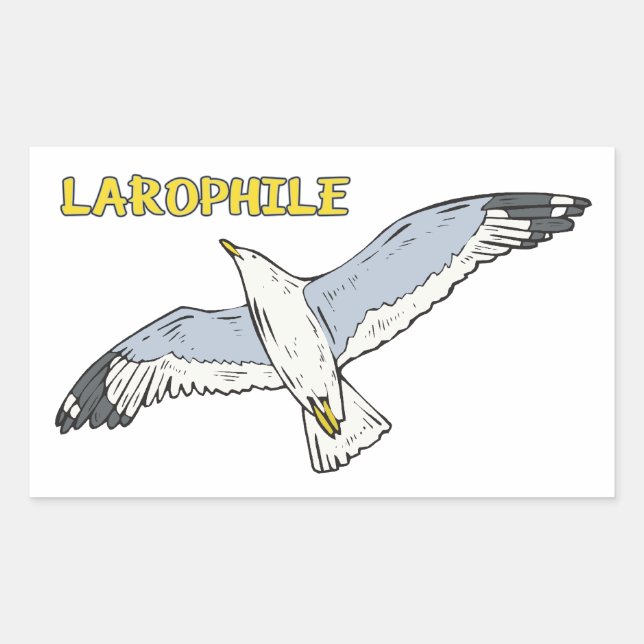 Larophile Rectangular Sticker (Front)