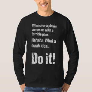 Larp Clothing Gamer Npc Wear Dnd Game Warden Rpg T-Shirt
