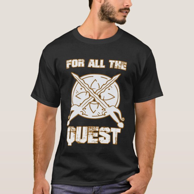 Larping Events  For all the Quest T-Shirt (Front)