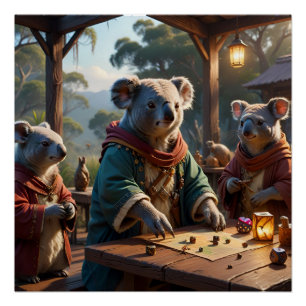 LARPing Koalas Poster