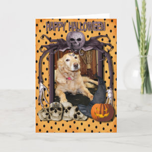 Larry — Golden Retriever — Photo-2 Halloween Card