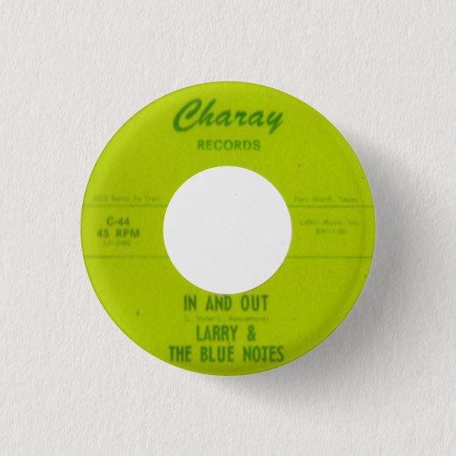 Larry & The Blue Notes - In And Out 3 Cm Round Badge (Front)