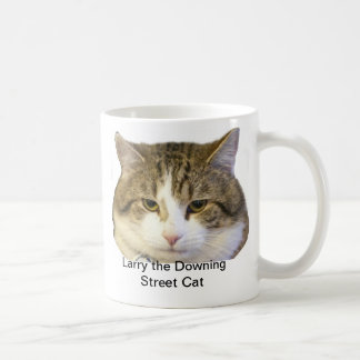 Larry the Downing Street Cat Face - Catching rats Coffee Mug