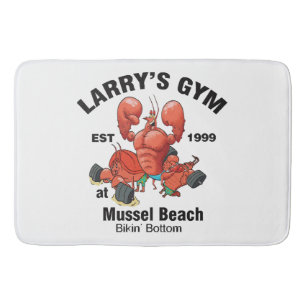 Larry's Gym At Mussel Beach Bath Mat