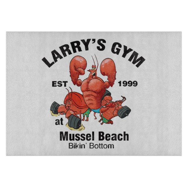Larry's Gym At Mussel Beach Cutting Board (Front)