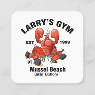 Larry's Gym At Mussel Beach Square Business Card