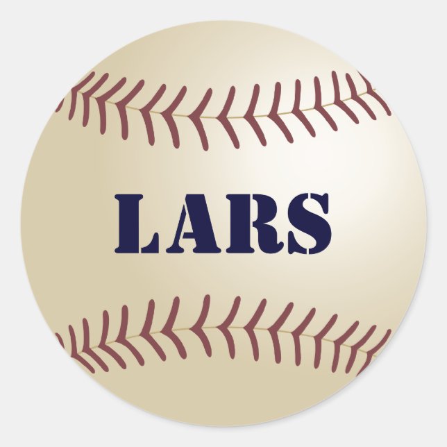 Lars Baseball Sticker / Seal (Front)