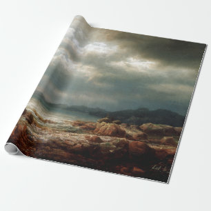 Lars Hertervig Coastal Landscape Wrapping Paper