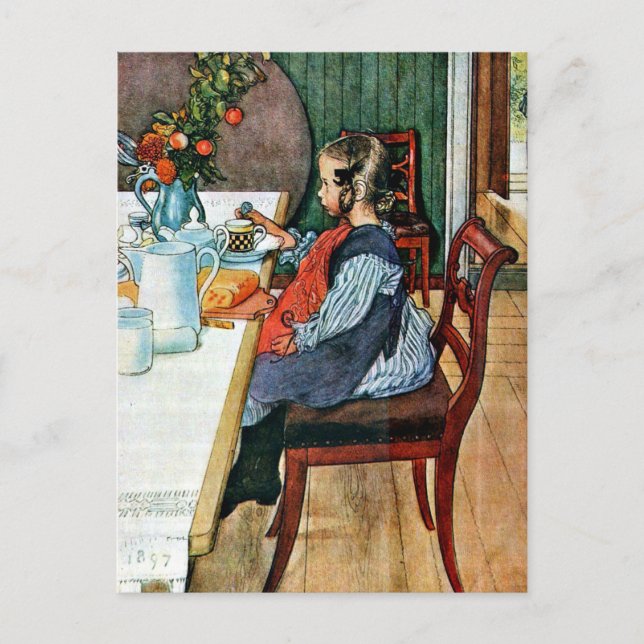 Larsson: A Late Riser's Breakfast Postcard (Front)