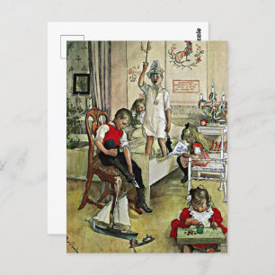 Larsson - Christmas Morning Postcard