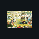Larsson - Cray Fishing Canvas Print<br><div class="desc">Cray Fishing,  vintage artwork by Swedish artist Carl Larsson</div>