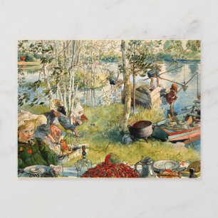 Larsson - Crayfishing - Postcard