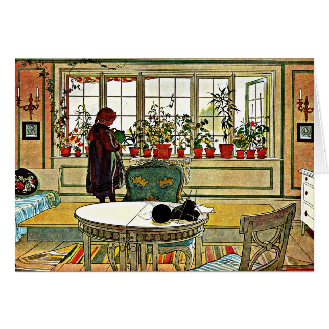 Larsson - Flowers on the Windowsill (Front Horizontal)