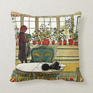 Larsson - Flowers on the Windowsill Cushion