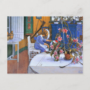 Larsson - Interior with a Cactus Postcard
