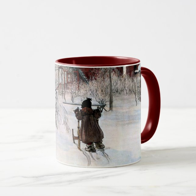 Larsson: The Yard and Wash-House artwork Mug (Front Right)