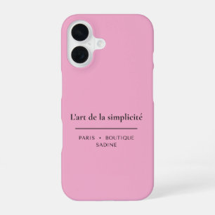 L'art de la Simplicité Blush iPhone 16 Case