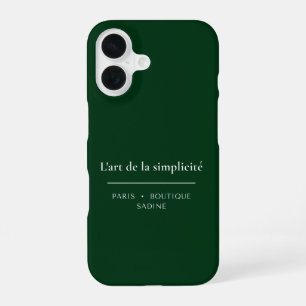L'art de la Simplicité Deep Forest Gre iPhone Case