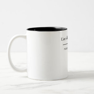 L'art de la Simplicité French Chic Minimalist Cera Two-Tone Coffee Mug