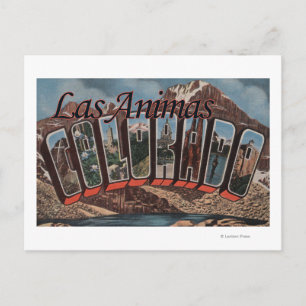 Las Animas, Colorado - Large Letter Scenes Postcard