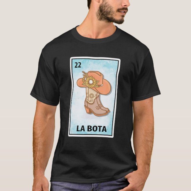 Las Botas Mexican Lottery Boot Parody T-Shirt (Front)
