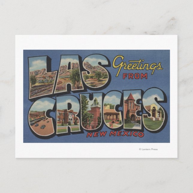 Las Cruces, New Mexico - Large Letter Scenes 2 Postcard (Front)