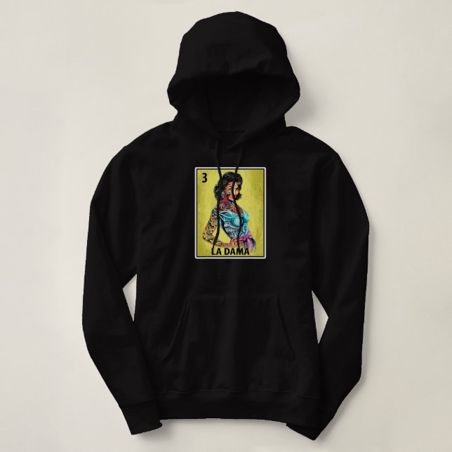 Las Damas Lottery Stylish Lady  Hoodie (Design Front)