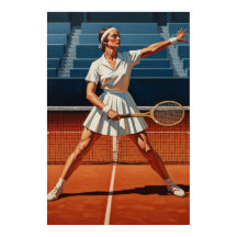 L'AS DU TENNIS (The Tennis Ace) - Original Art Dec