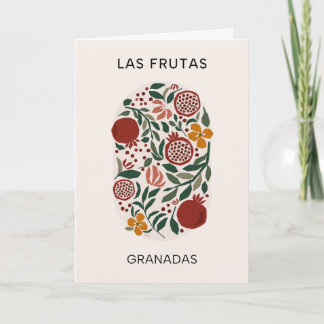 Las Frutas: Granadas - Pomegranate Market Card