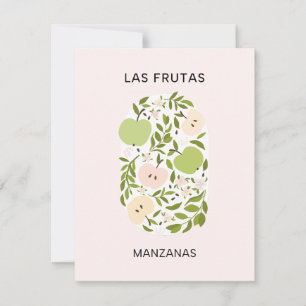 Las Frutas: Manzanas - Apple Market Card