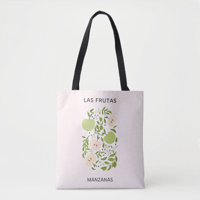 Las Frutas: Manzanas - Apple Market Tote Bag (Front)