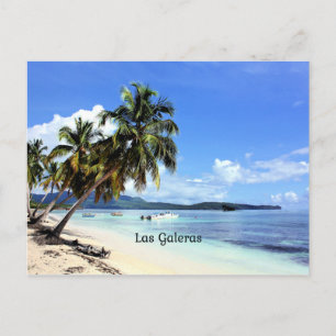 Las Galeras, Dominican Republic tropical scene Postcard