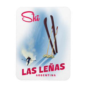las leñas Argentina ski Magnet