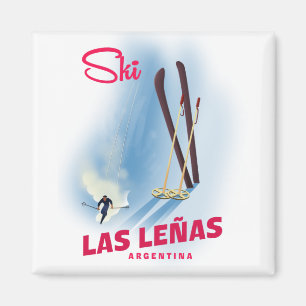las leñas Argentina ski Magnet