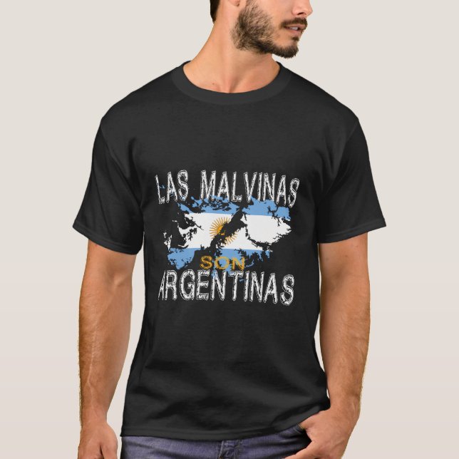 Las Malvinas Son Argentinas Islas Malvinas Argenti T-Shirt (Front)