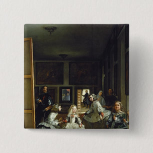Las Meninas or The Family of Philip IV, c.1656 2 15 Cm Square Badge
