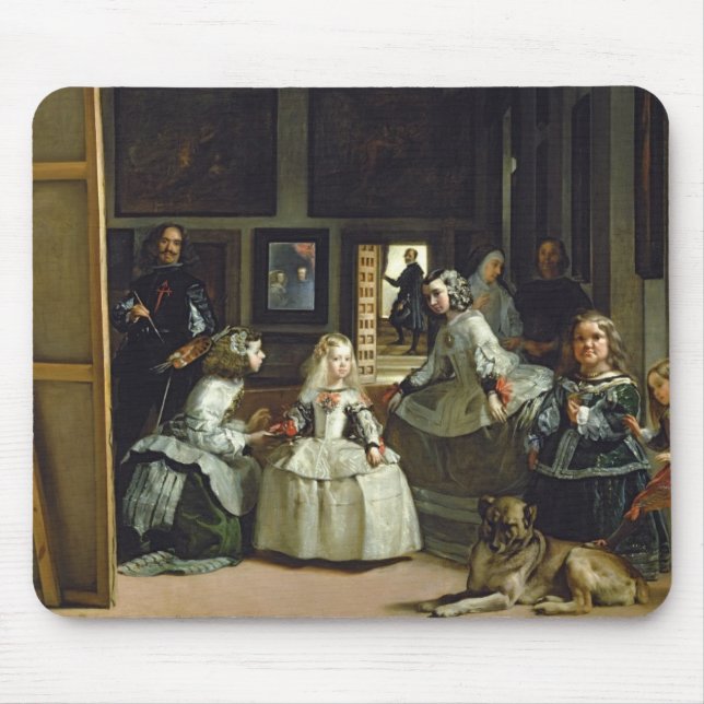Las Meninas or The Family of Philip IV, c.1656 Mouse Mat (Front)