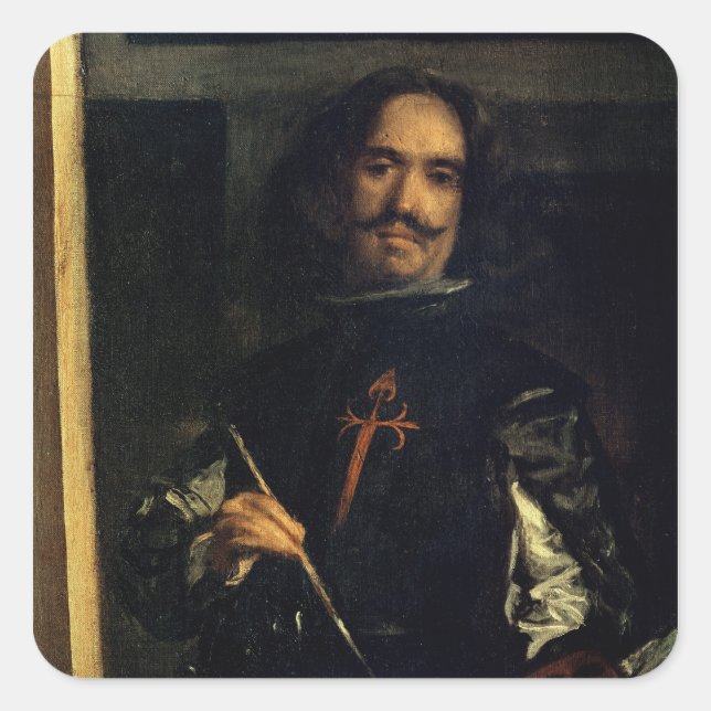 Las Meninas or The Family of Philip IV Square Sticker (Front)