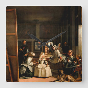 Las Meninas Square Wall Clock